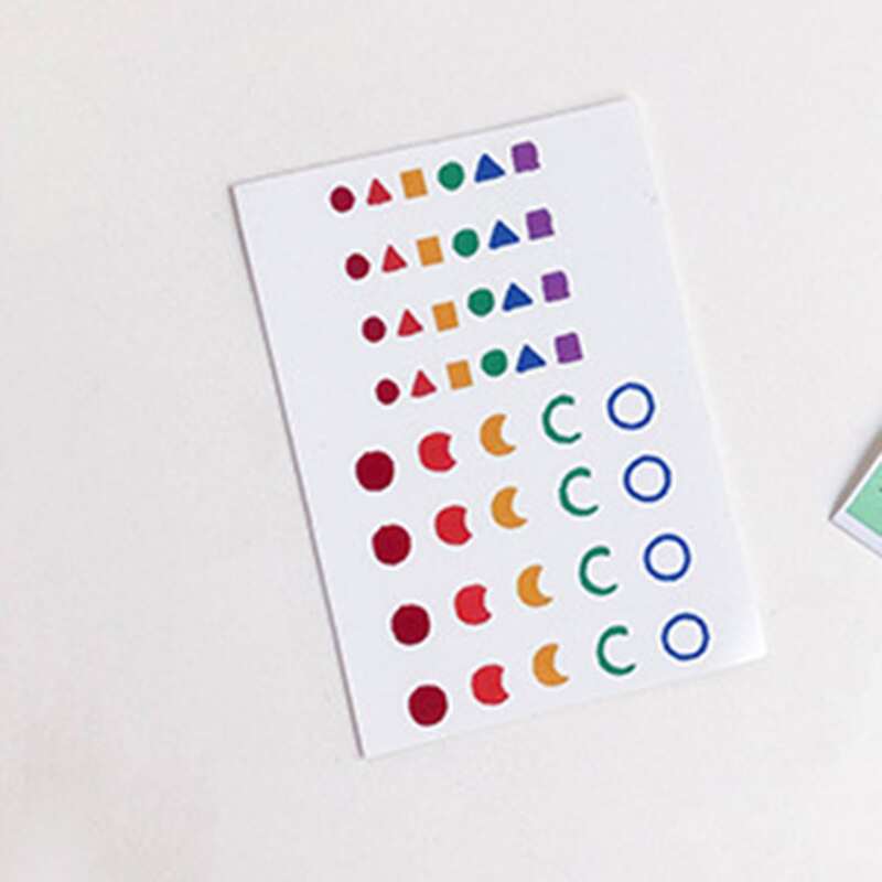 1sheet Geo Pattern Tattoo Sticker, Multicolor