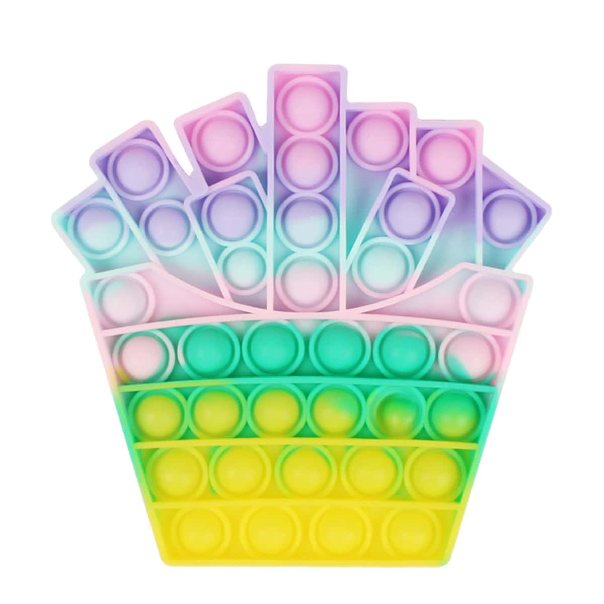 

French Fries Shaped Push Pop Bubble, Multicolor