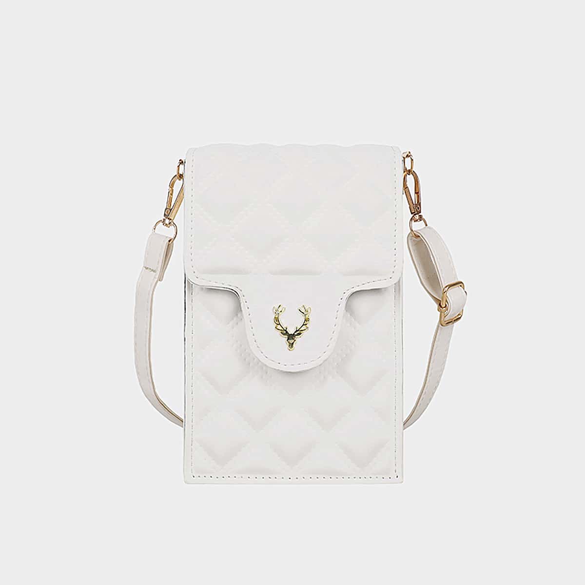 

Flap Crossbody Bag, White