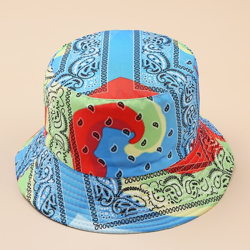 

Paisley Print Bucket Hat, Multicolor