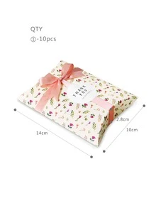 10pcs Flower Print Candy Box - Multicolor - View 2