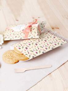 10pcs Flower Print Candy Box - Multicolor - View 3