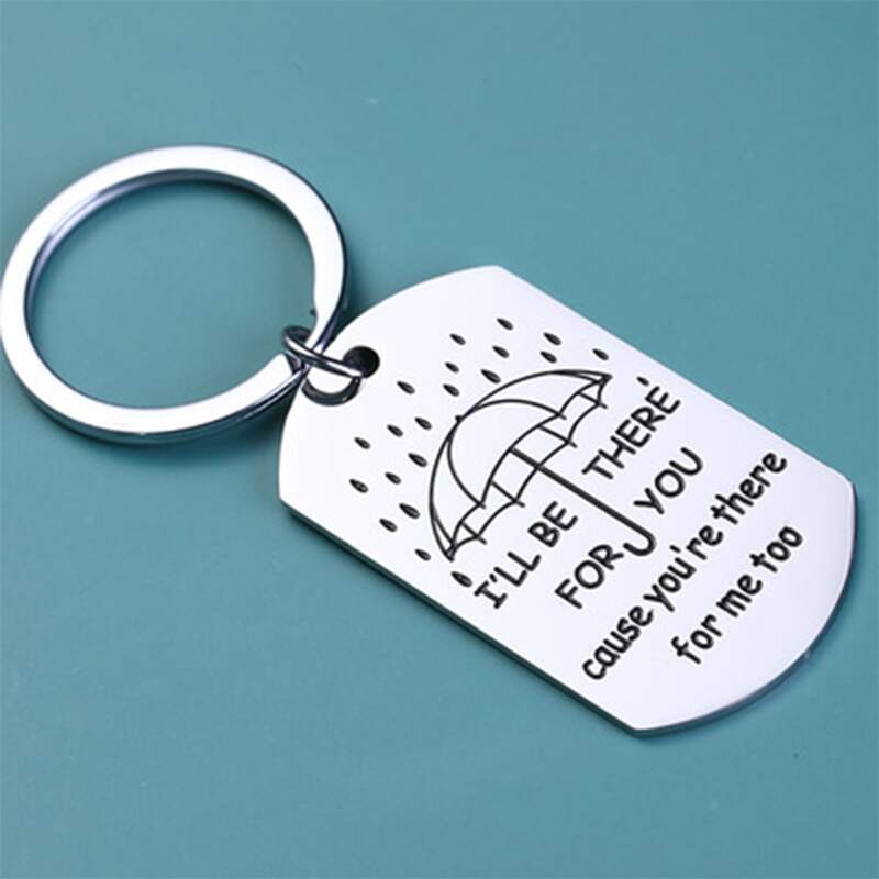 

Metal Charm Keychain, Silver