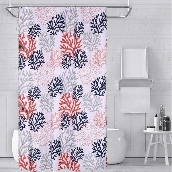 

Seaweed Print Shower Curtain, Multicolor