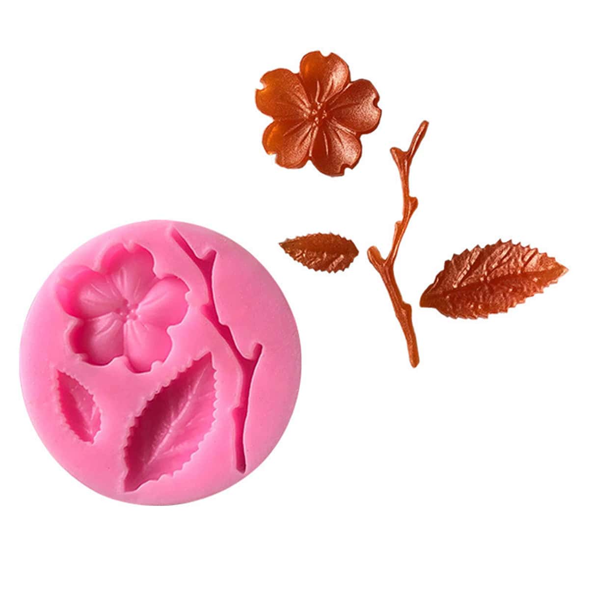 

1pc Flower Chocolate Mold, Pink