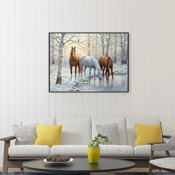 

Horse Pattern Diamond Painting Without Frame, Multicolor