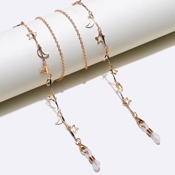 

Moon & Star Charm Glasses Chain, Gold