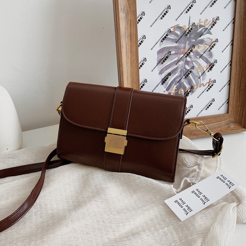 

Minimalist Crossbody Bag, Chocolate brown
