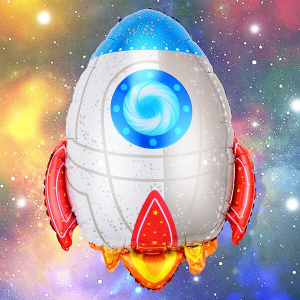 

Rocket Shaped Balloon, Multicolor