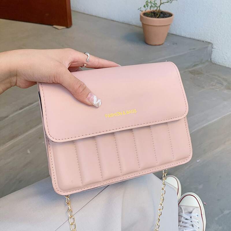 

Flap Crossbody Bag, Pink