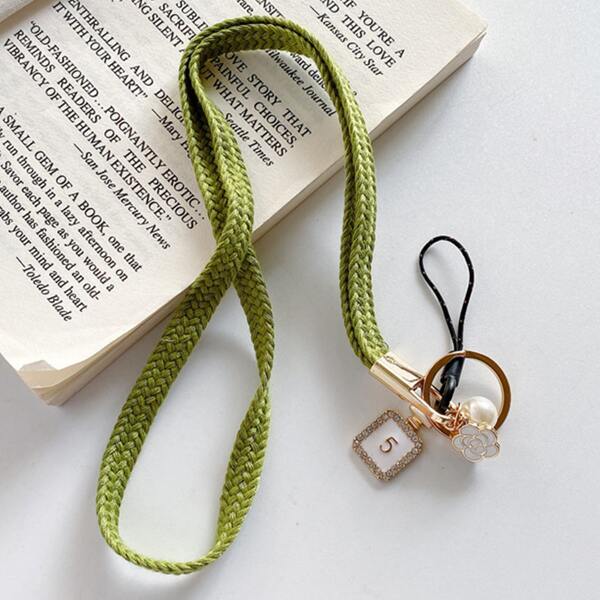 

Braided Phone Lanyard, Green