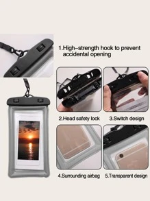 Túi điện thoại di động không thấm nước - màu đen - Xem 4