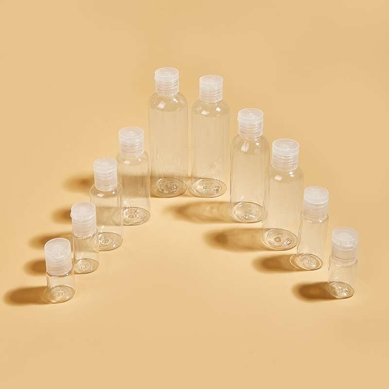 

10pcs Clear Subpackage Bottle Set