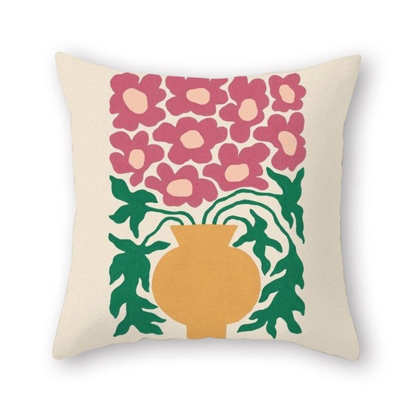 

Floral Cushion Cover Without Filler, Multicolor