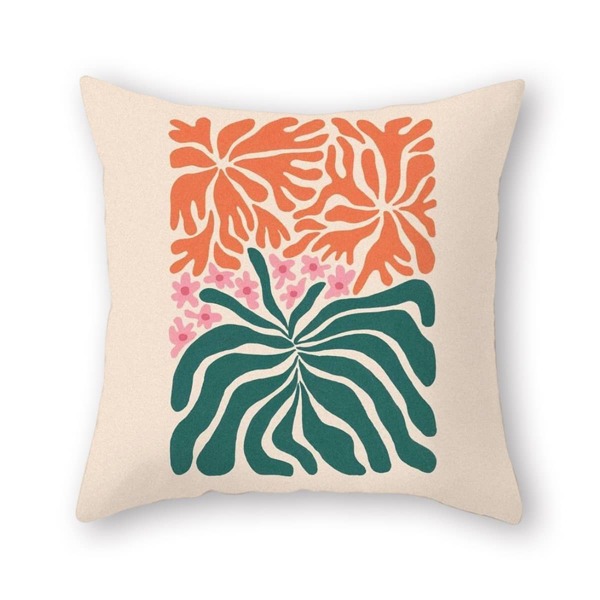 

Floral Cushion Cover Without Filler, Multicolor