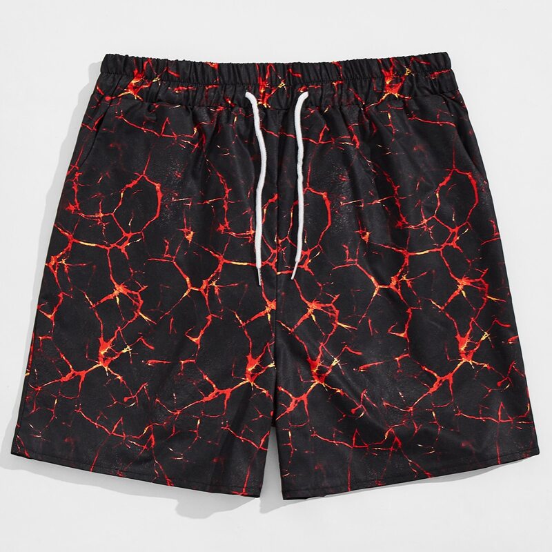 

Guys Graphic Print Shorts, Multicolor
