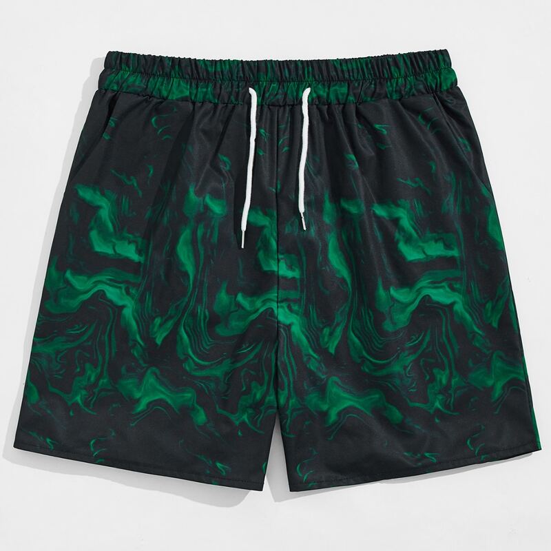 

Guys Graphic Print Shorts, Multicolor