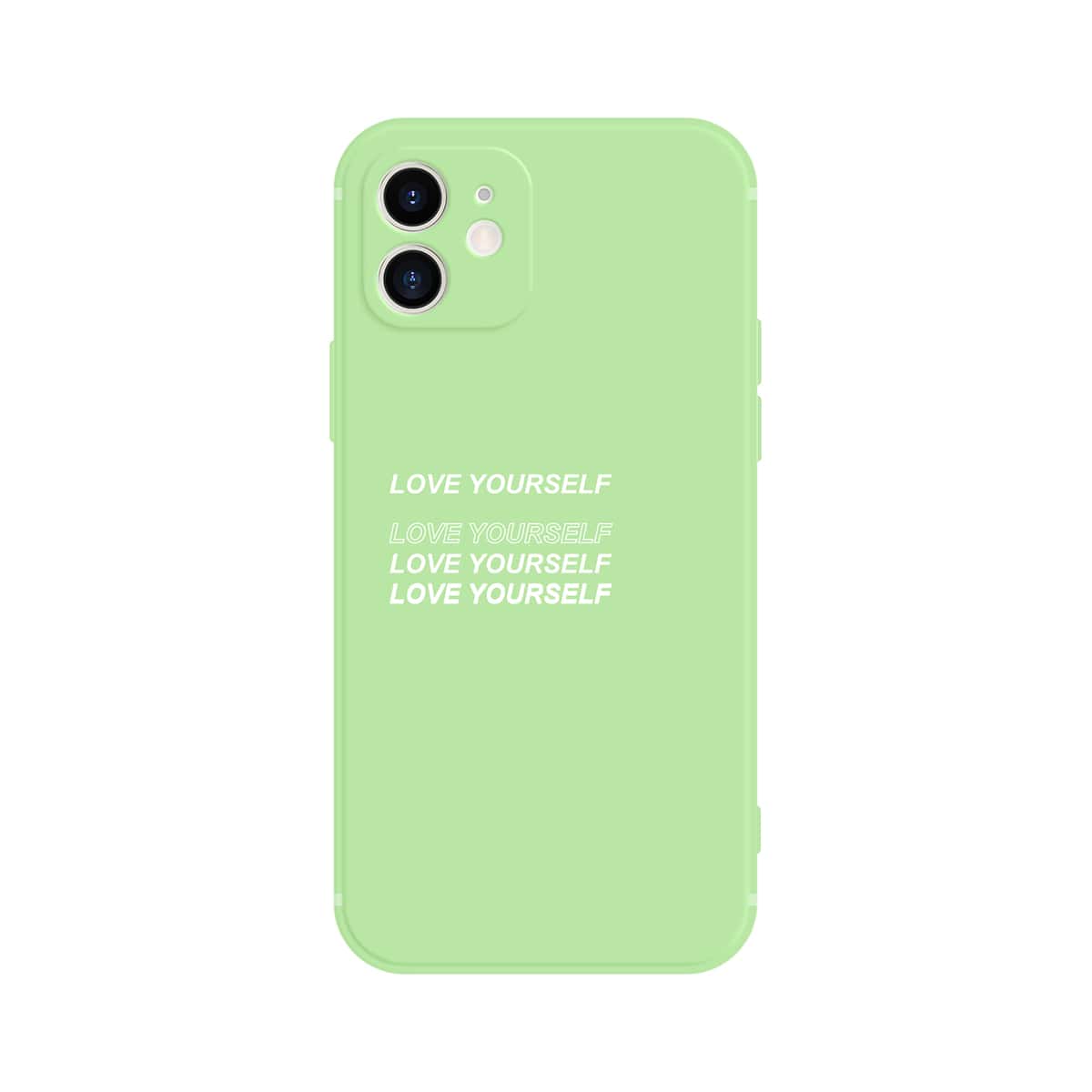 

Letter Graphic Phone Case, Green