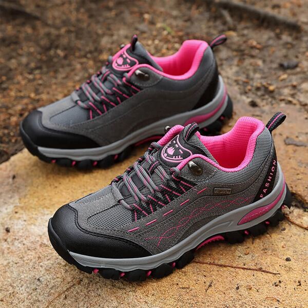 

Lace Up Front Hiking Shoes, Grey