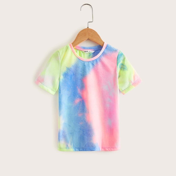 

Toddler Girls Tie Dye Tee, Multicolor