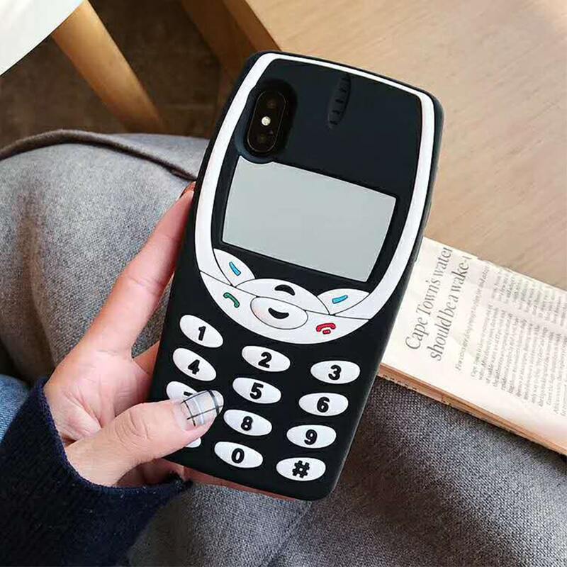

Phone Pattern Phone Case, Black