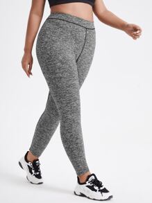 Yoga Basic Quần thể thao Legging Plus Size  & Quần - Xám - Xem 1