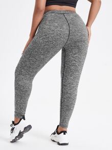Yoga Basic Quần thể thao Legging Plus Size  & Quần - Xám - Xem 2