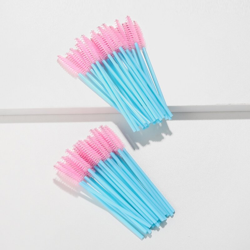 

50pcs Disposable Eyelash Brush, Pink