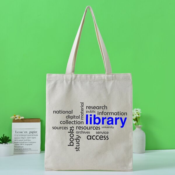 

Letter Graphic Shopper Bag, Beige