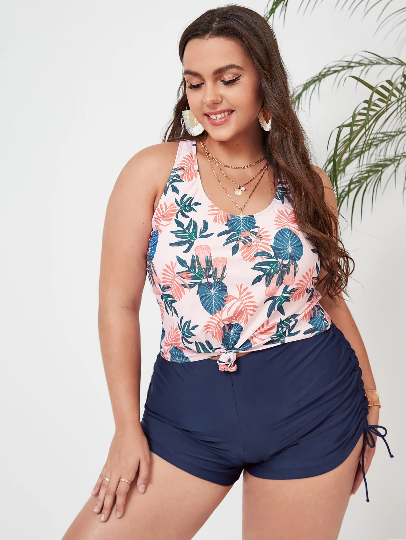 Ni Swimsuit Bañador Tankini Con Estampado De Tallas Grandes Ni Swimsuit Bañador Tankini Con Estampado De Tallas Grandes