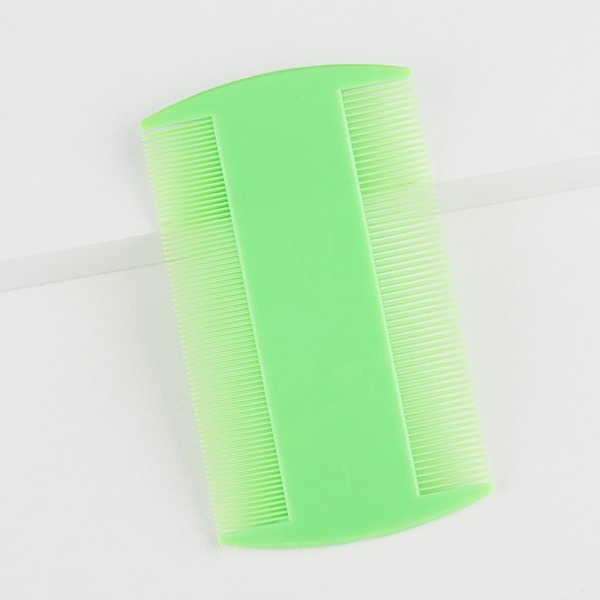 

1pc Double-sided Dense Teeth Hair Comb, Green