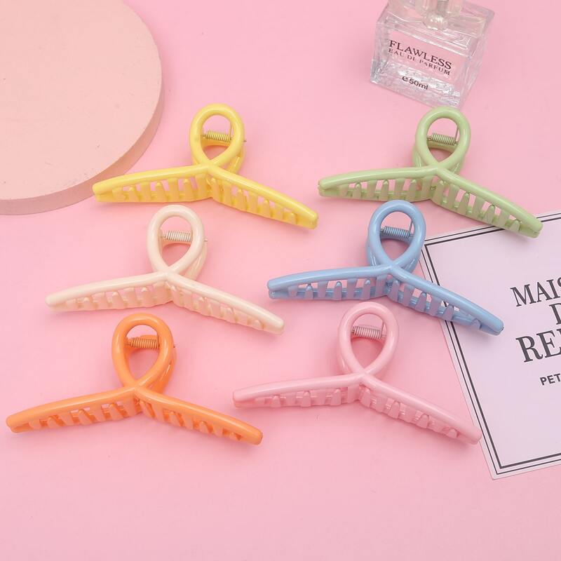 

3pcs Random Color Hair Claw, Multicolor