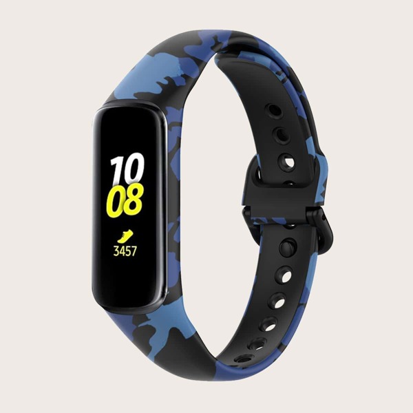 

2 в 1 чехол и графический ремешок для часов для Samsung Galaxy Fit, Многоцветный