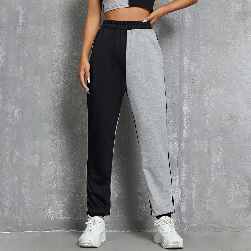 

Two Tone Sports Pants, Multicolor