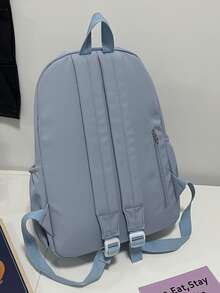 Mochila de capacidad grande con accesorio de bolso - Azul - Ver 3