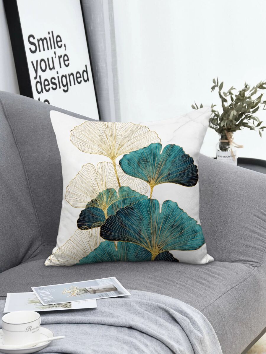 Ginkgo Biloba Leaf Cushion Cover không có chất làm đầy - Nhiều màu - Xem 1
