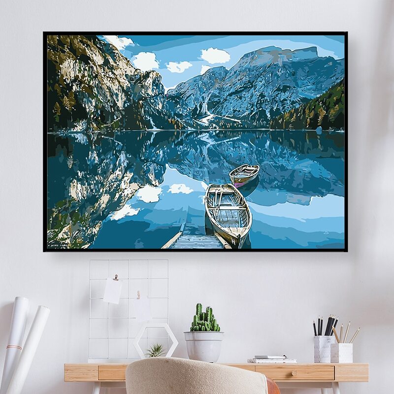 

Scenery Pattern Diamond Painting Without Frame, Multicolor
