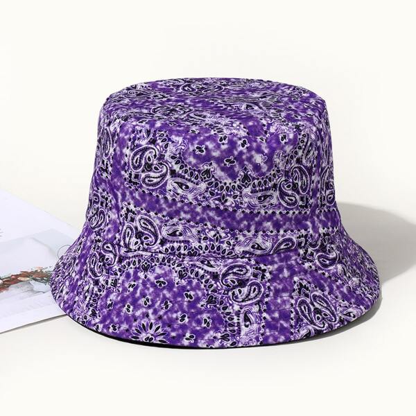 

Paisley Print Bucket Hat, Multicolor