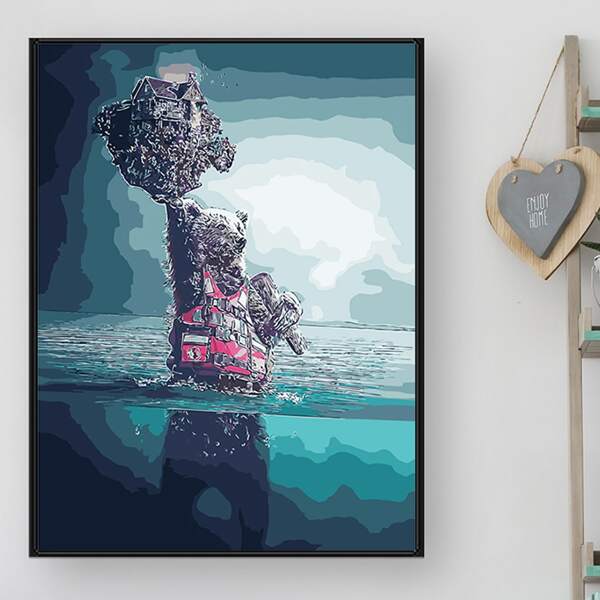 

Bear Pattern Diamond Painting Without Frame, Multicolor