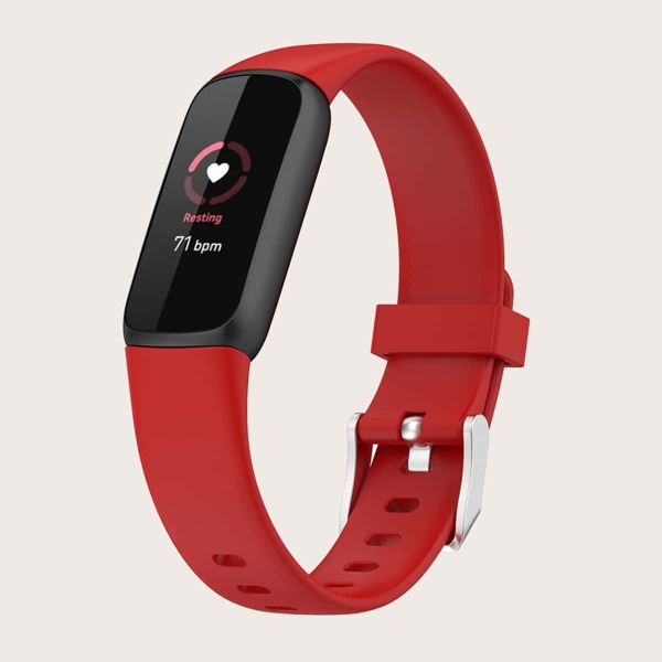 

Silicone Watchband For Fitbit Luxe, Red
