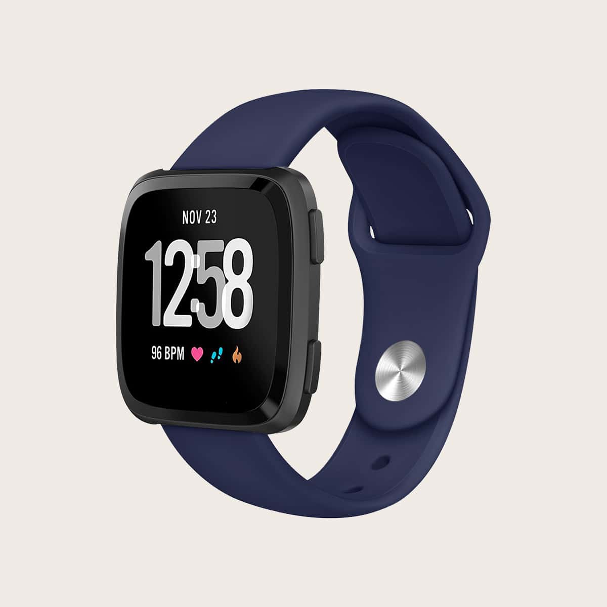 

Silicone Watchband For Fitbit Versa, Navy blue