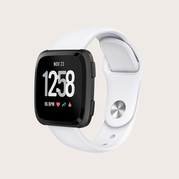 

Silicone Watchband For Fitbit Versa, White