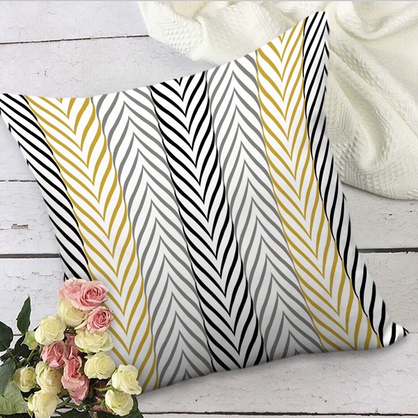 

Graphic Print Cushion Cover Without Filler, Multicolor