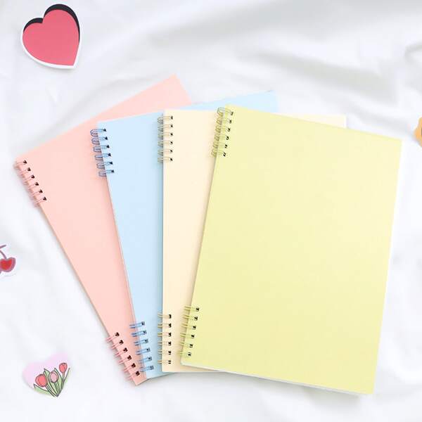 

1pc Random Color Spiral Notebook, Multicolor