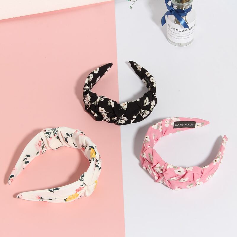 

3pcs Floral Pattern Headband, Multicolor