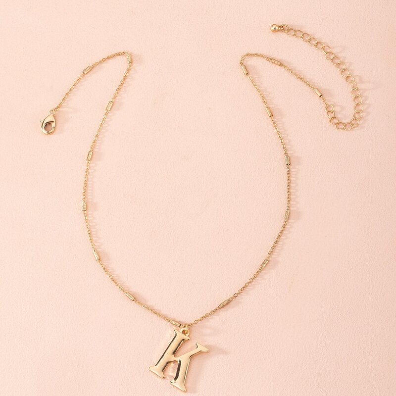 

Letter Pendant Necklace, Gold