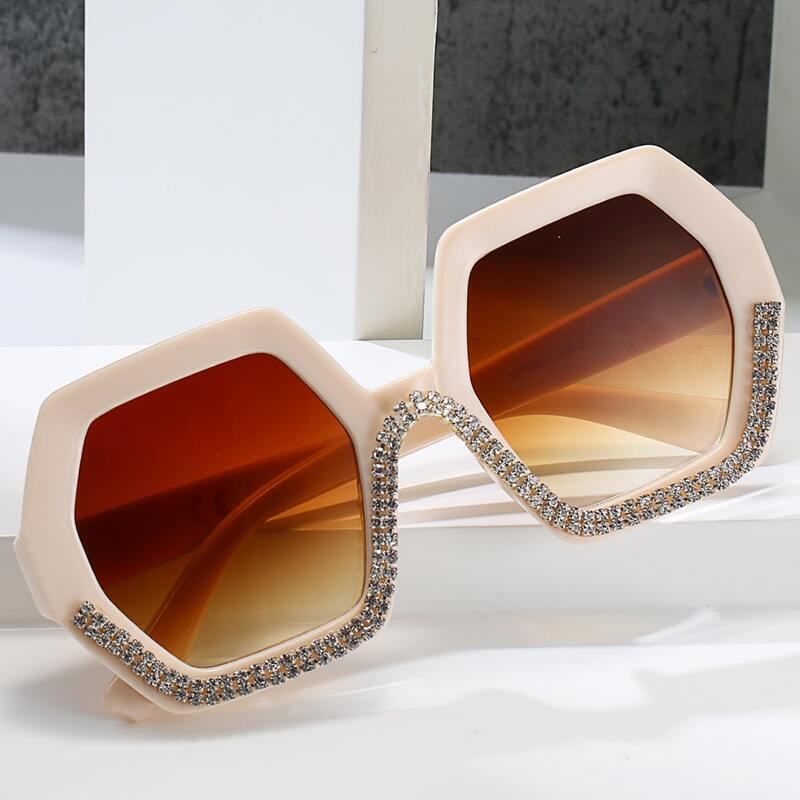 

Rhinestone Decor Sunglasses
