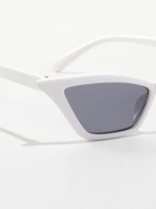 1 Par de Óculos de Sol Estilo Olho de Gato, Adequado para Festival de Música, Viagem, Férias, Esportes, Direção, Traje de Festival, Praia, Traje para Exteriores, Acessório de Verão, Passeio em Família, Proteção UV, Golfe, Hiking, Estilo Elegante, Acessório de Estilo de Rua, Clima de Férias, Exercícios, Festa, Atividade ao Ar Livre, Estilo de Rua, Pesca, Atividade ao Ar Livre, Feriado, Proteção Solar, Férias - Chumbo - Visão 4