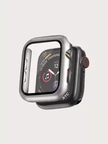Vỏ chống rơi Colorblock tương thích với Apple Watch - Bạc - Xem 1