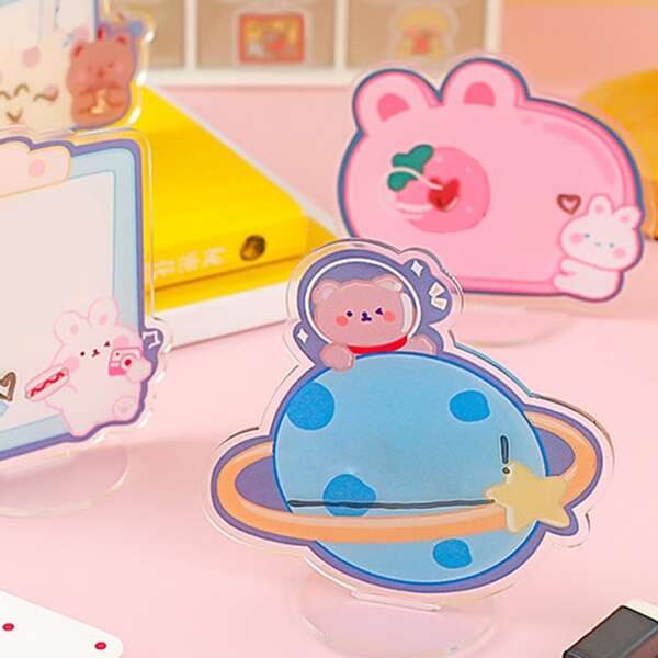 

1pc Cartoon Graphic Random Message Board, Multicolor